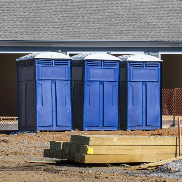 what is the expected delivery and pickup timeframe for the portable toilets in Osceola IN